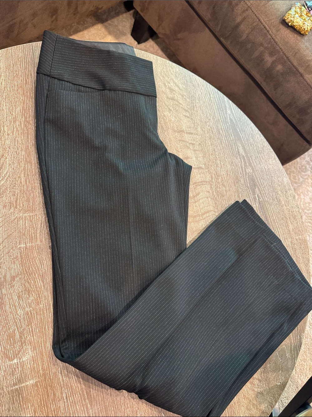 Express Black Pinstripe Dress Pants